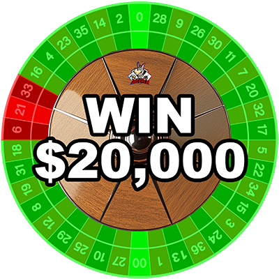 Win $20,000 by AVOIDING a small sector of a Roulette Wheel